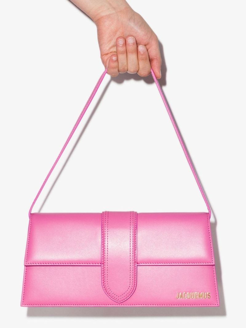 Pink Le Bambino Long Leather Shoulder Bag