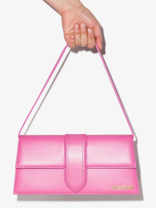 Pink Le Bambino Long Leather Shoulder Bag