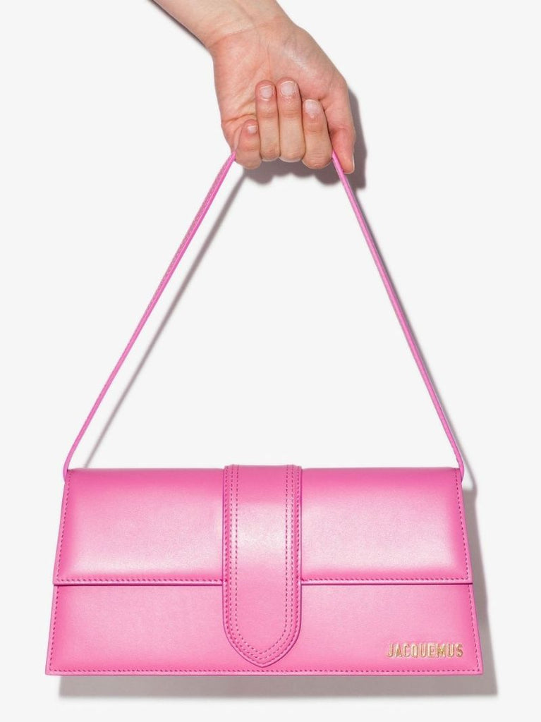 Pink Le Bambino Long Leather Shoulder Bag