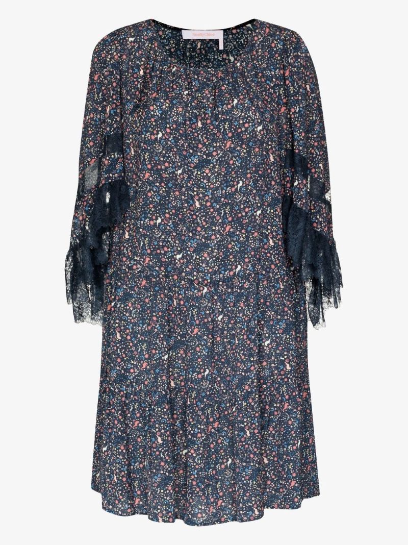 Confetti Print Mini Dress
