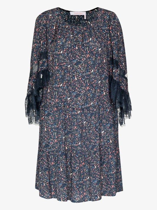 Confetti Print Mini Dress