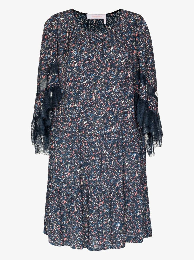 Confetti Print Mini Dress