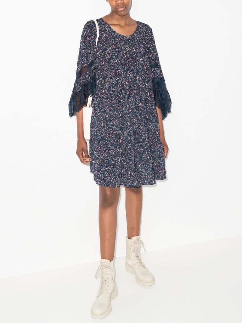 Confetti Print Mini Dress