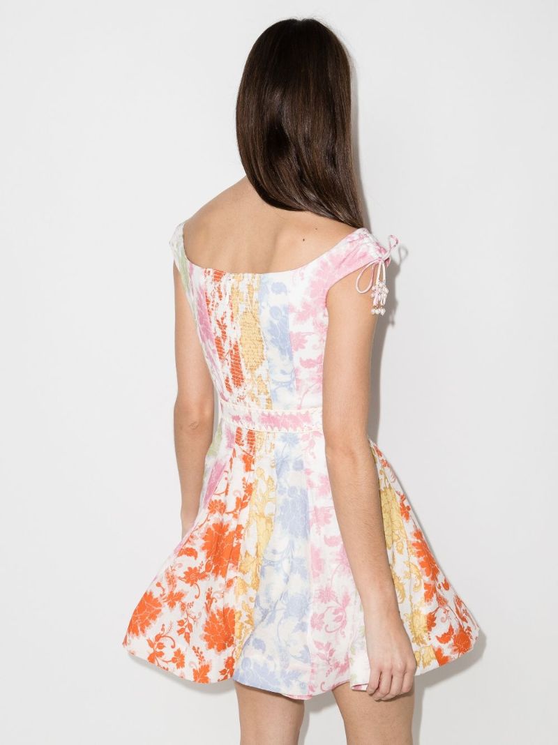 Off-shoulder Panelled Dress