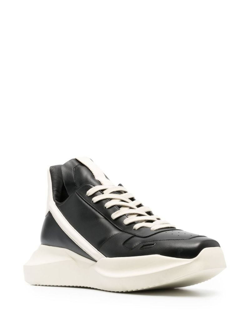 Black Geth High-top Leather Sneakers