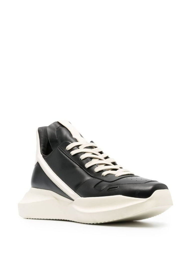 Black Geth High-top Leather Sneakers