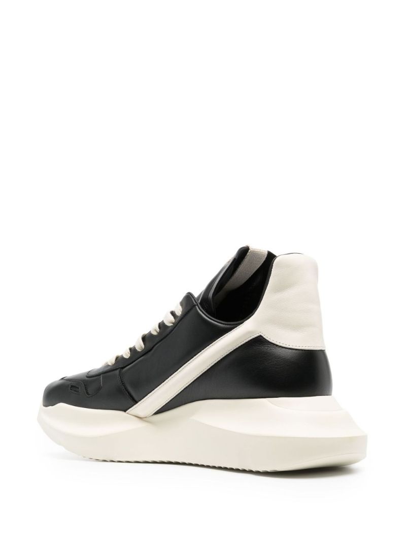 Black Geth High-top Leather Sneakers