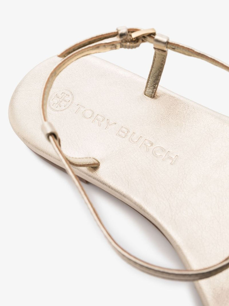 Gold Capri Leather Sandals
