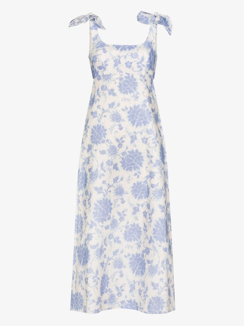 Postcard Floral-print Midi Dress