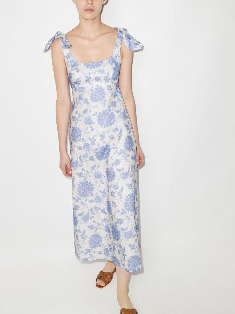 Postcard Floral-print Midi Dress