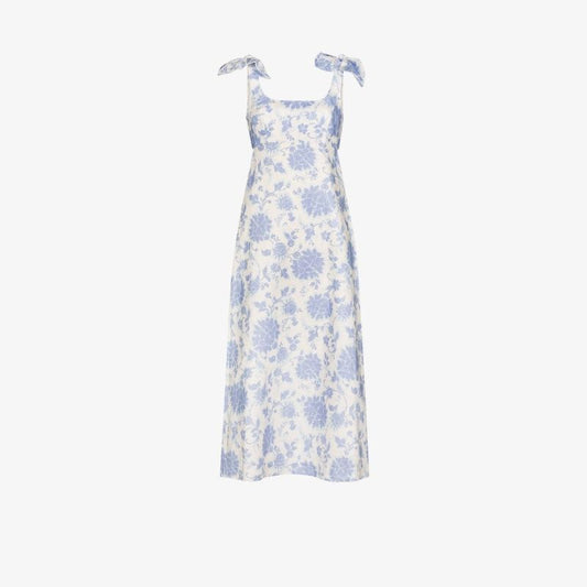 Postcard Floral-print Midi Dress