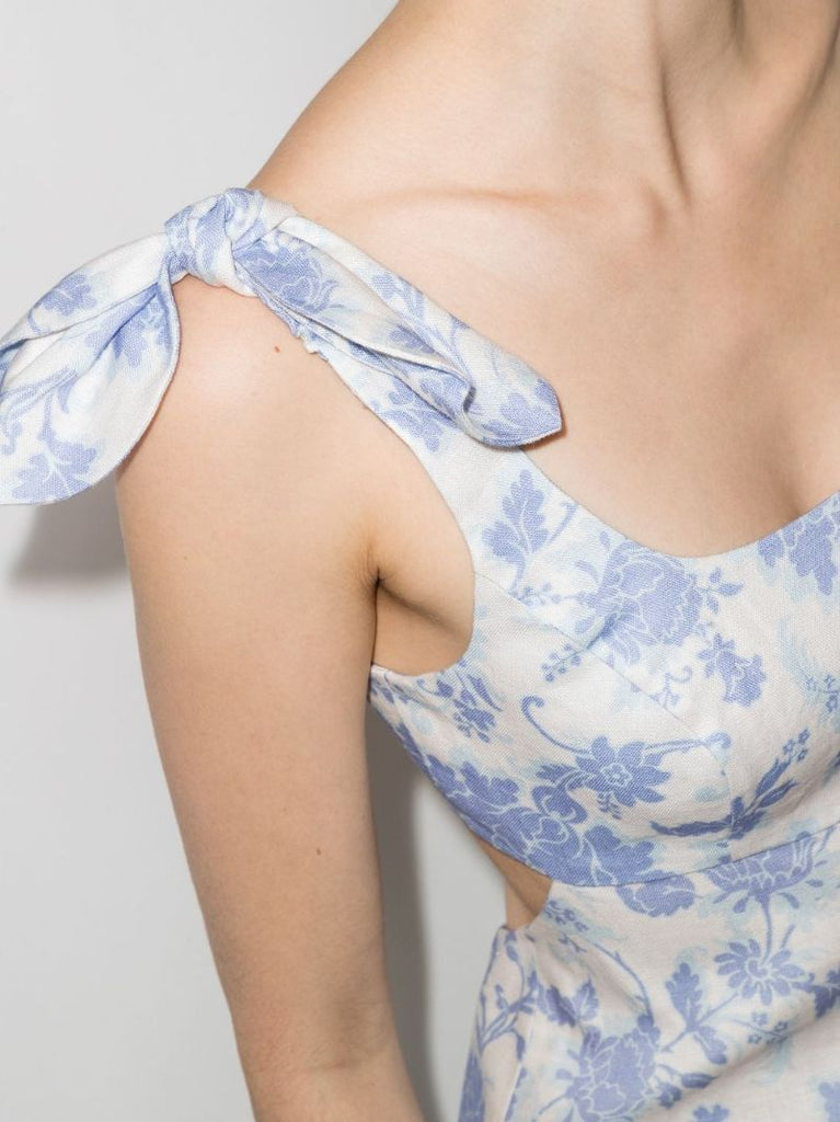 Postcard Floral-print Midi Dress