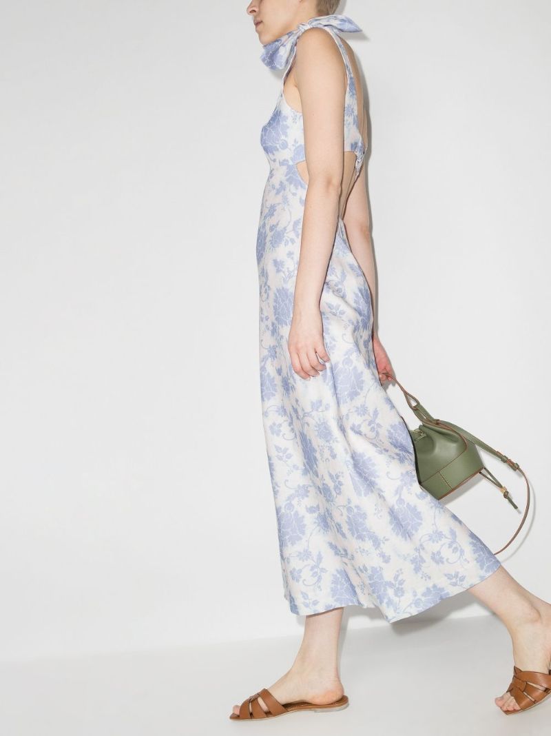 Postcard Floral-print Midi Dress