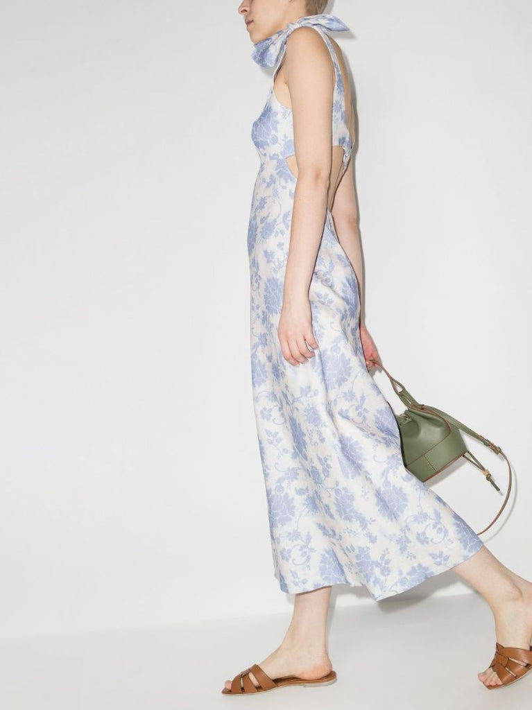 Postcard Floral-print Midi Dress