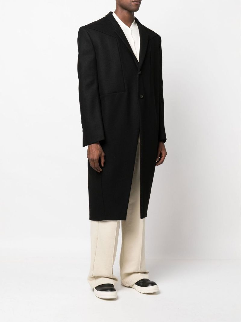 Black Jumbo Tatlin Virgin Wool Coat