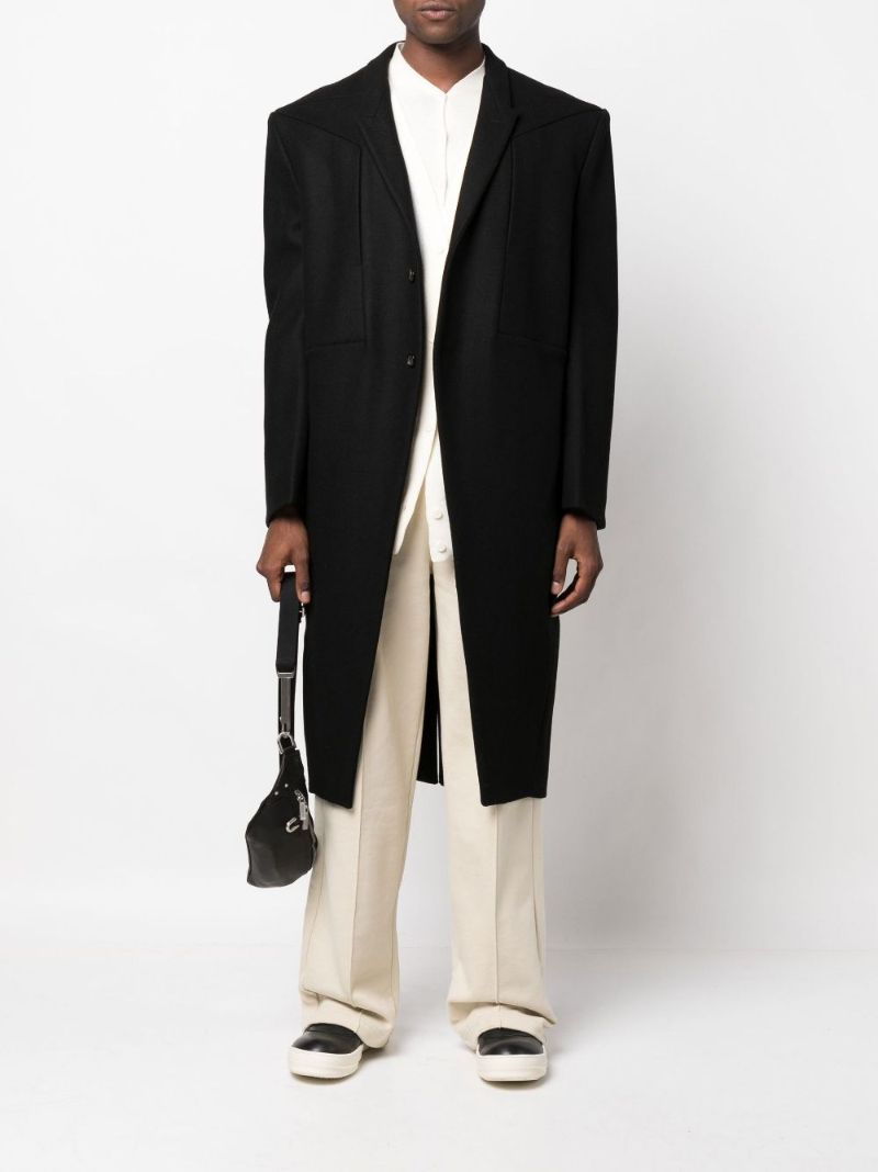 Black Jumbo Tatlin Virgin Wool Coat