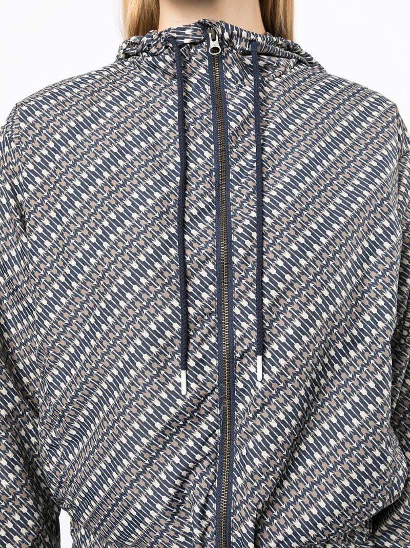 Blue Cupid Loulou Logo Hooded Jacket