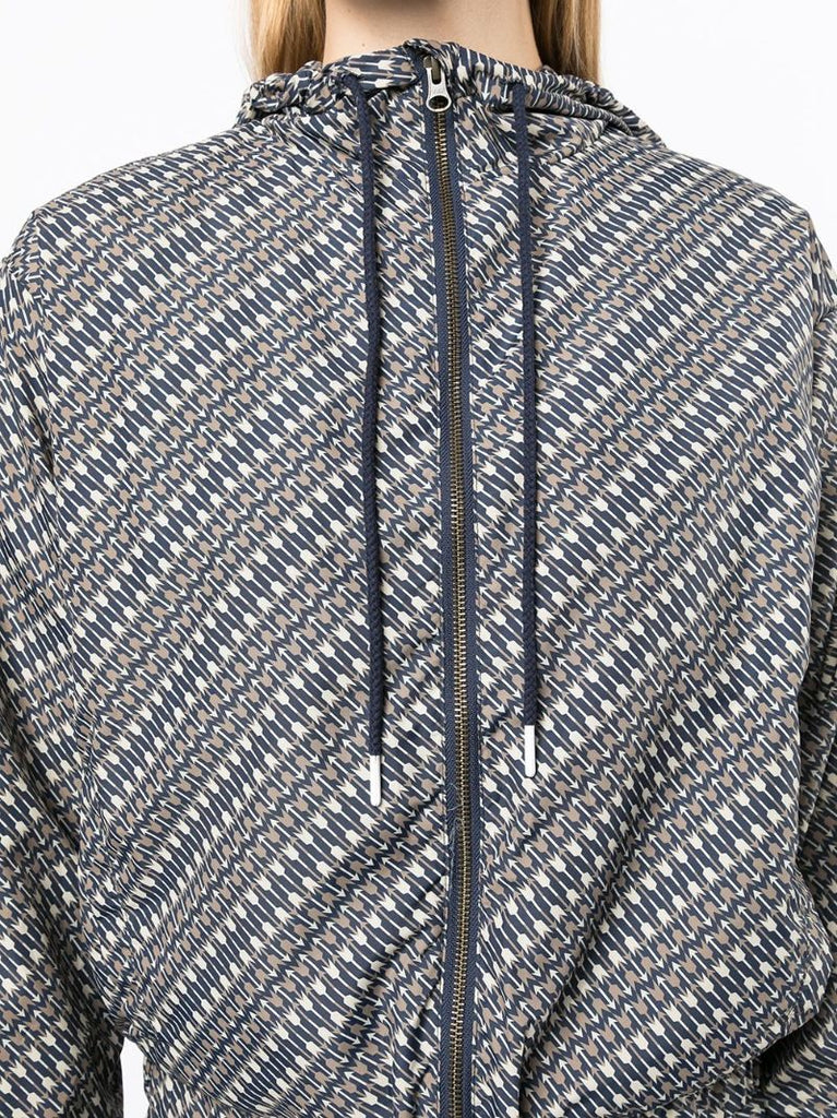 Blue Cupid Loulou Logo Hooded Jacket