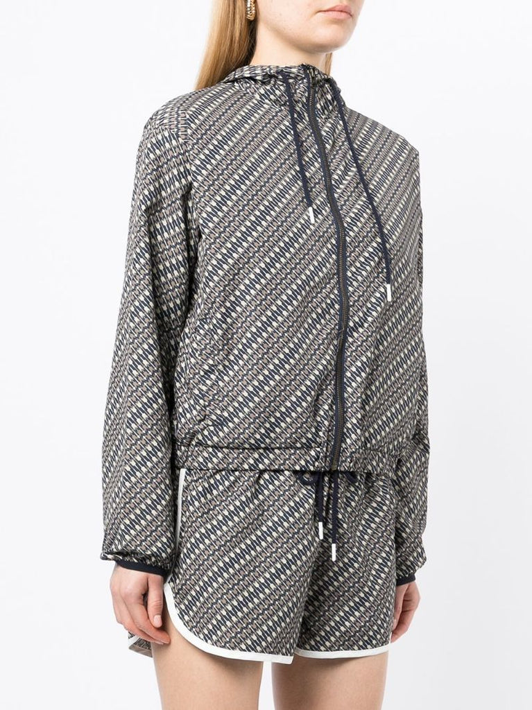 Blue Cupid Loulou Logo Hooded Jacket