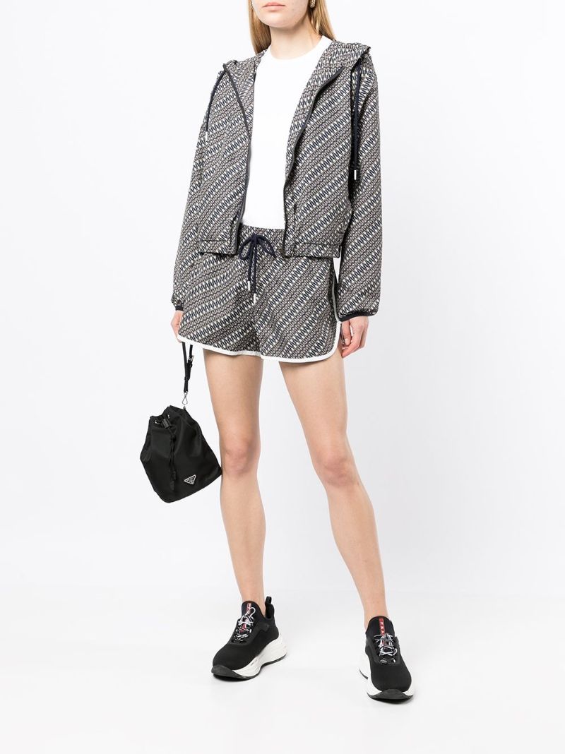 Blue Cupid Loulou Logo Hooded Jacket