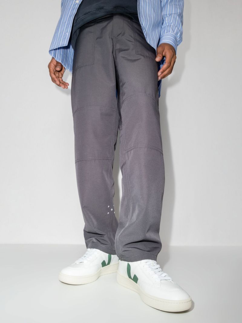 White V-12 Low Top Leather Sneakers