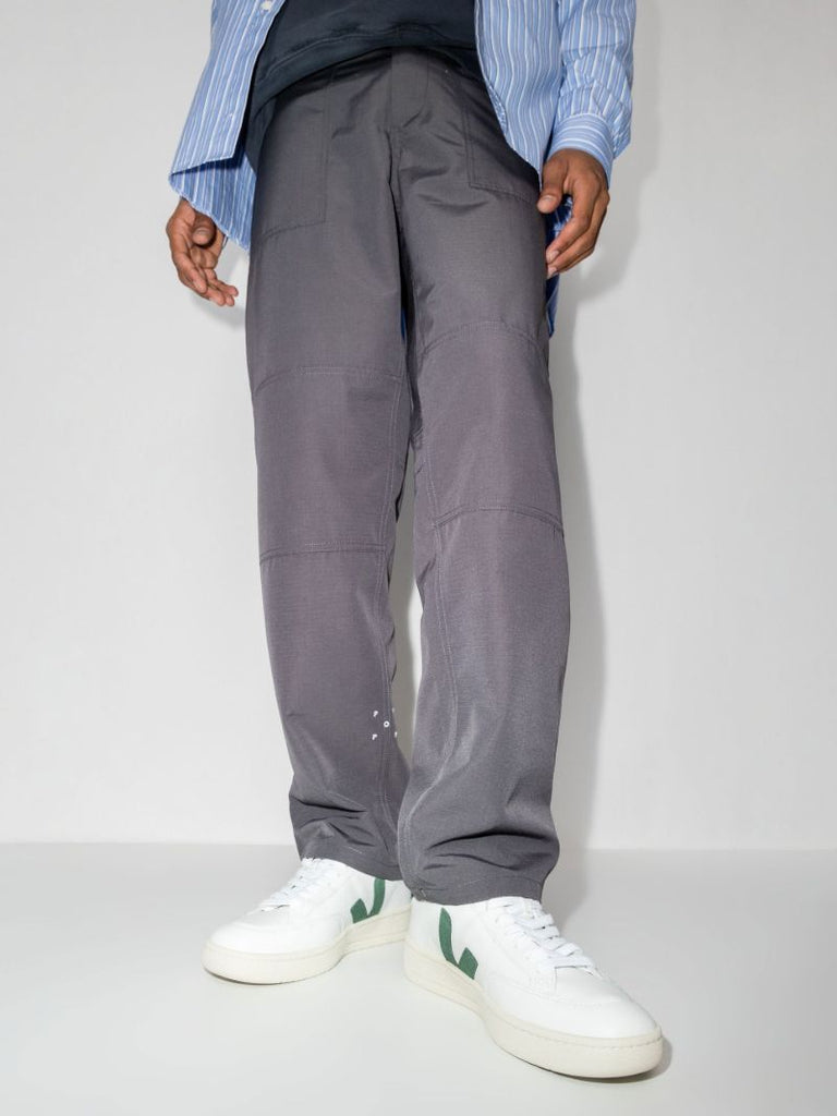 White V-12 Low Top Leather Sneakers