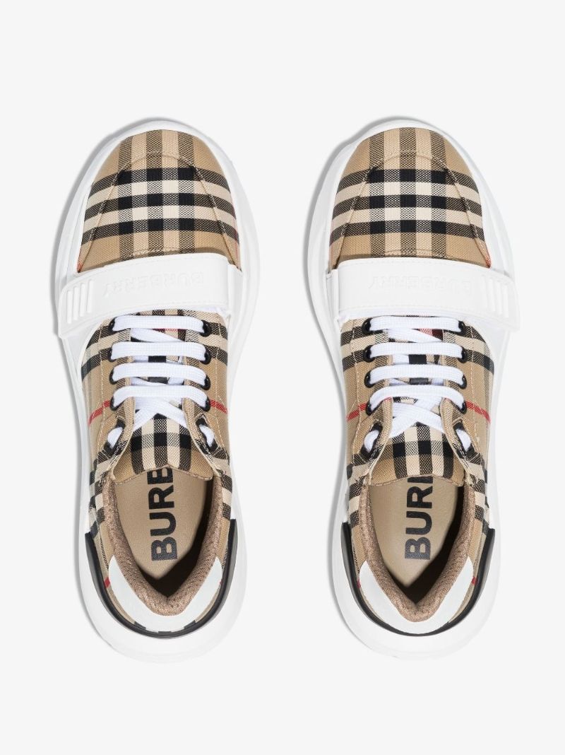 Neutral Regis Vintage Check Sneakers