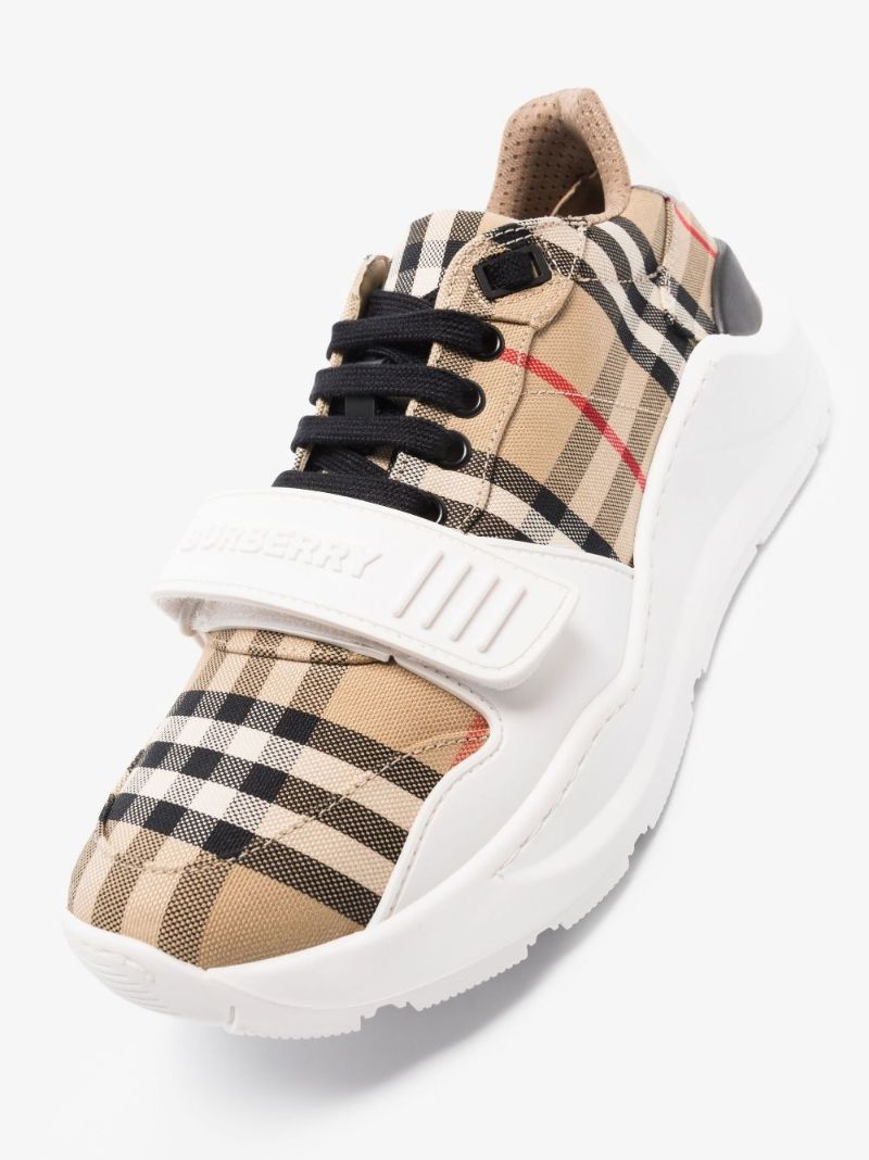 Neutral Regis Vintage Check Sneakers