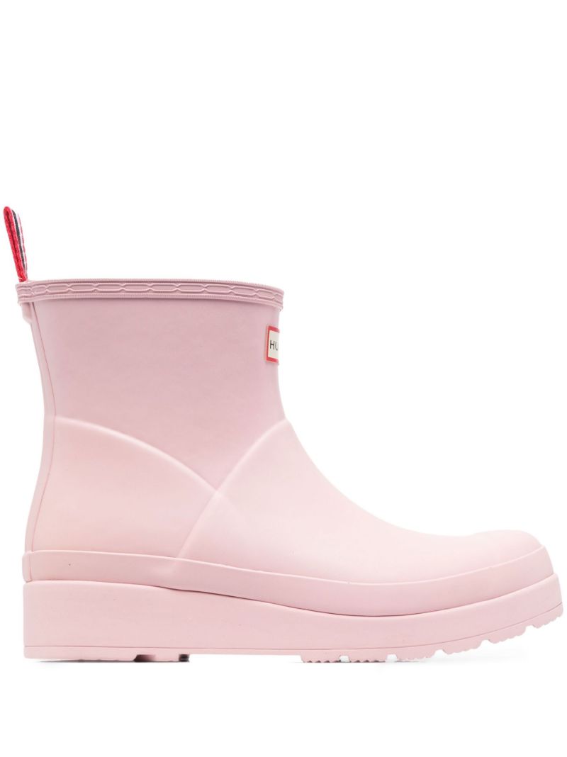 Pink Play Rubber Ankle Boots