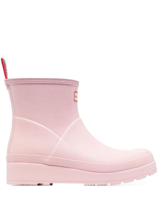 Pink Play Rubber Ankle Boots