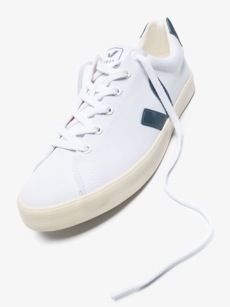White Esplar Organic Cotton Low Top Sneakers