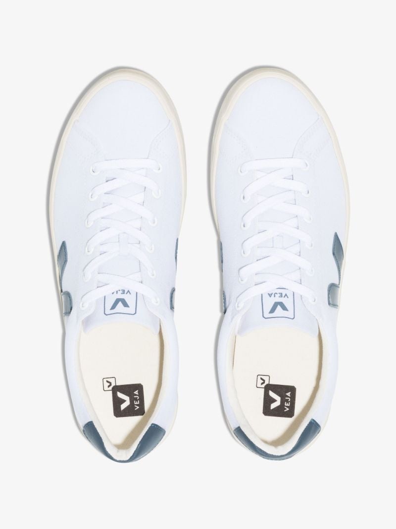 White Esplar Organic Cotton Low Top Sneakers