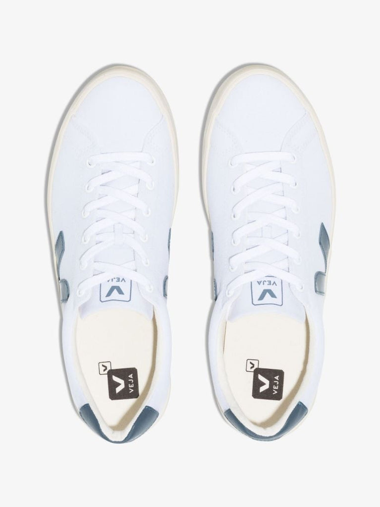 White Esplar Organic Cotton Low Top Sneakers
