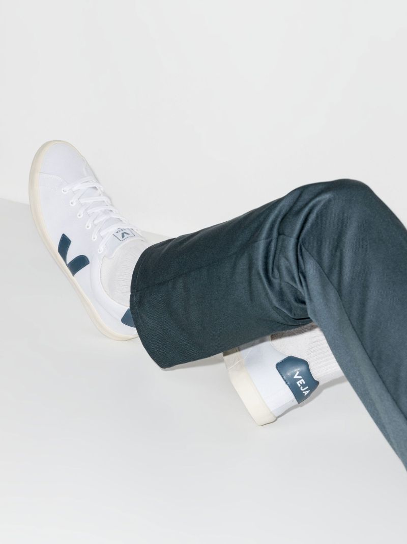 White Esplar Organic Cotton Low Top Sneakers