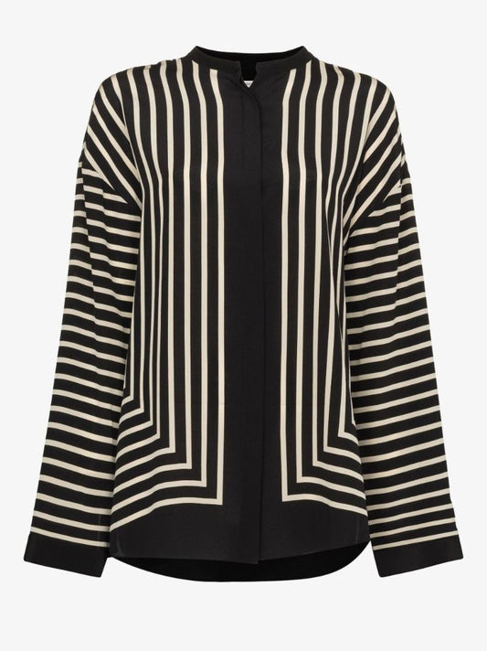 Monogram Jacquard Silk Blouse