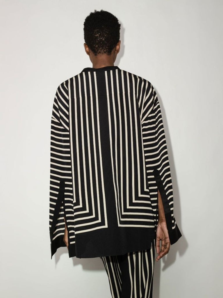 Monogram Jacquard Silk Blouse