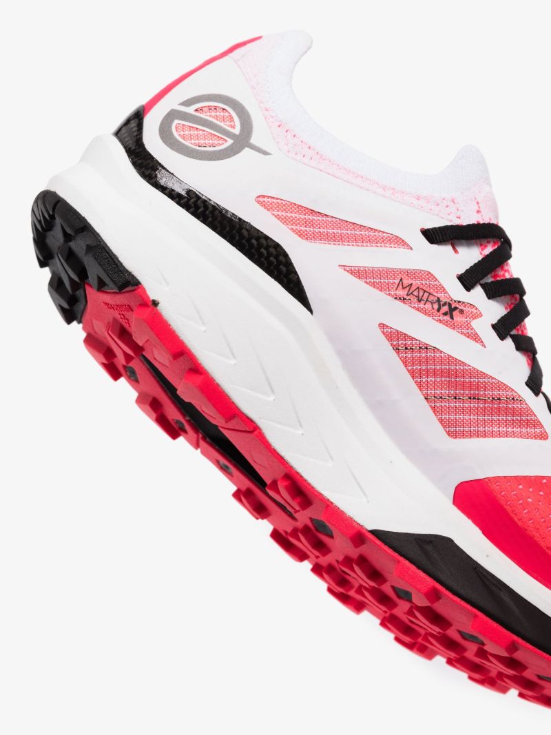 White and Pink Flight Vectic Sneakers