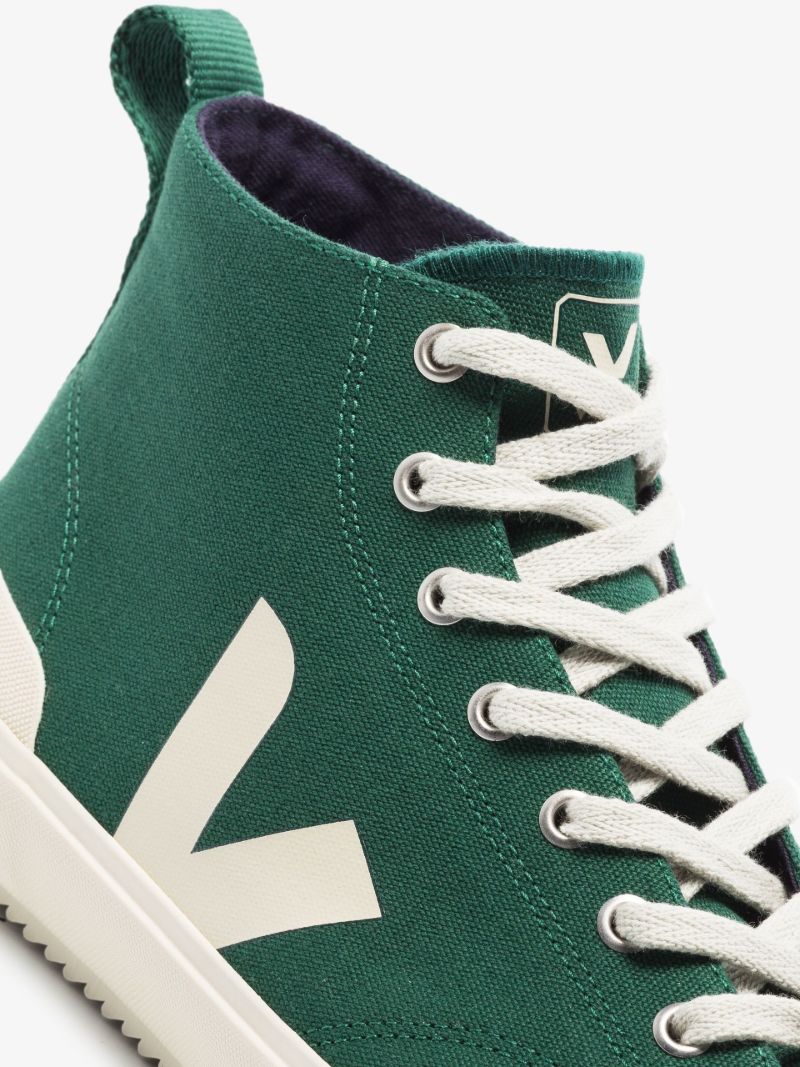 Green Nova Canvas High Top Sneakers