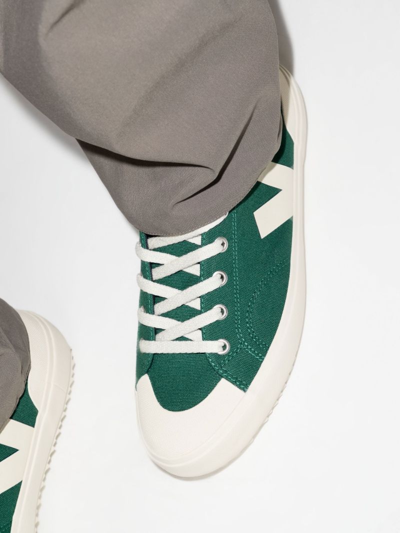 Green Nova Canvas High Top Sneakers
