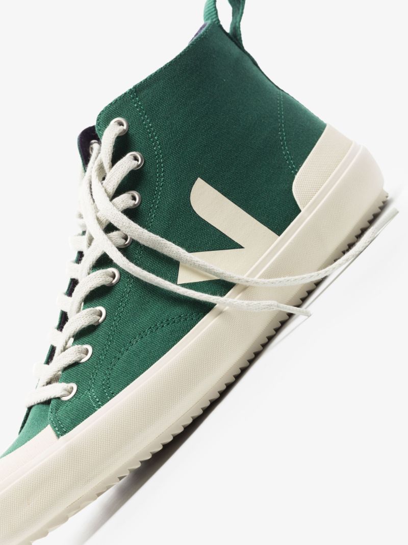 Green Nova Canvas High Top Sneakers