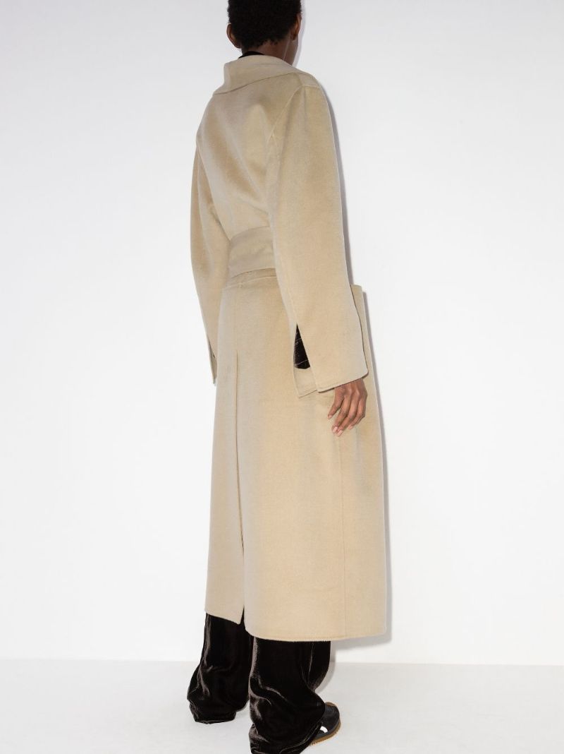 Shawl Collar Belted Wool Coat