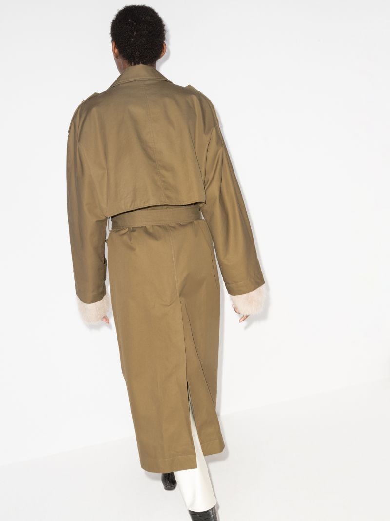 Brown Double-breasted Trench Coat