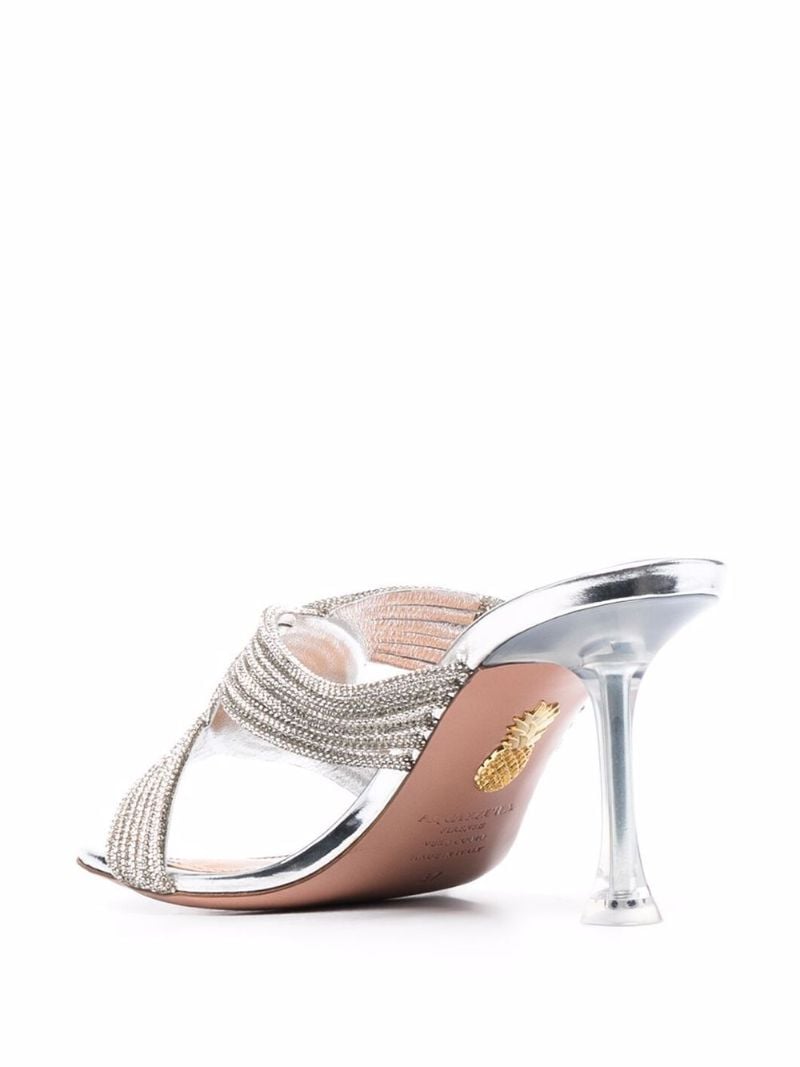 Grey Gatsby 75 Embellished Mules