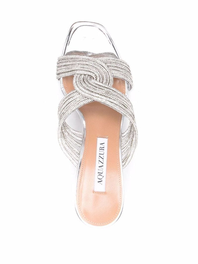 Grey Gatsby 75 Embellished Mules