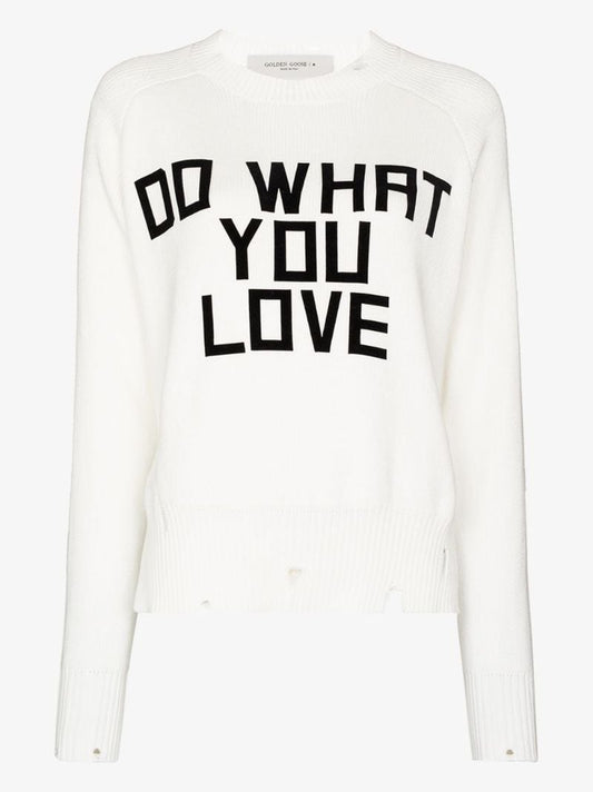 Delilah Slogan-intarsia Jumper