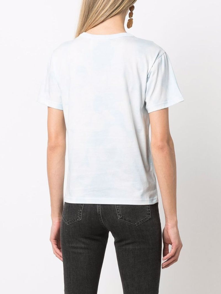 Blue Tie-dye Cotton T-shirt