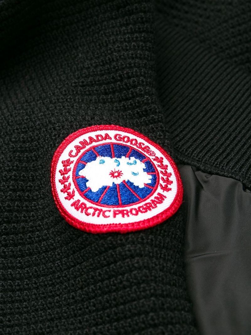 Black Hybridge Quilted Knit Jacket