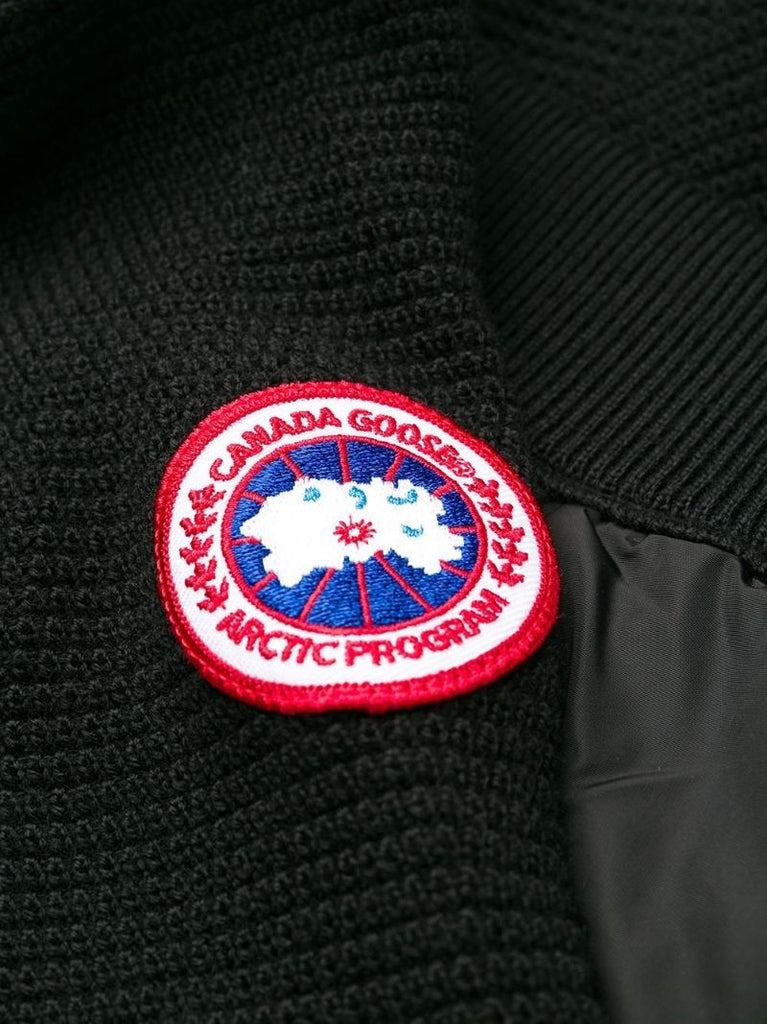 Black Hybridge Quilted Knit Jacket