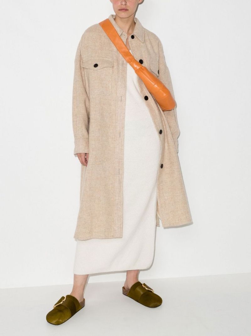 Neutral Single-breasted Coat