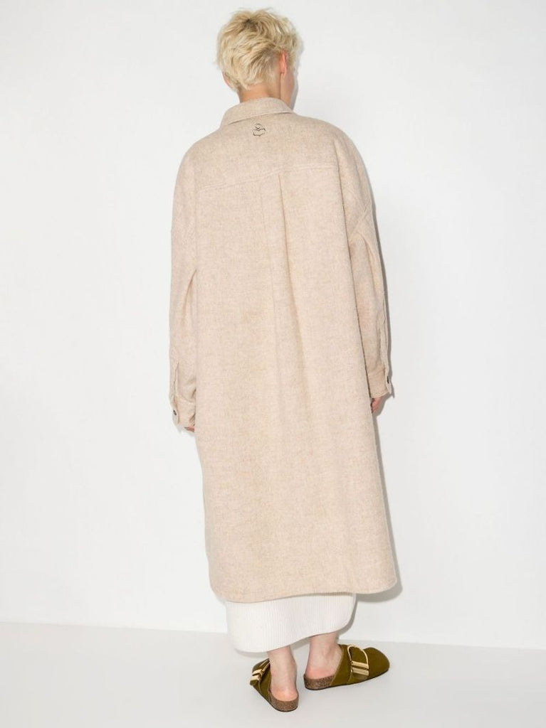 Neutral Single-breasted Coat